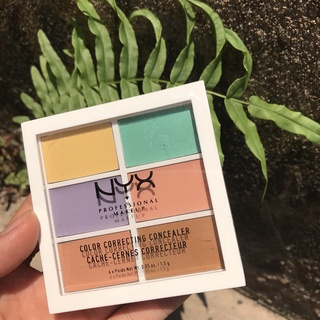 [có ảnh thật] Che Khuyết Điểm 6 ô NYX Color Correcting Concealer Palette (1,5g x 6) - chumia