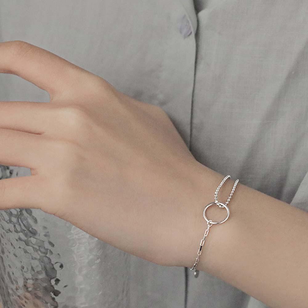 Vòng Đeo Tay MOCHO Bằng Kim Loại Đơn Giản Thời Trang Cho Nữ