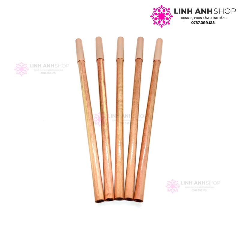 Chì Gỗ Than Đá Lõi Cứng Kẻ Sợi Lông Mày Chống Thấm Nước Phun Xăm Makeup