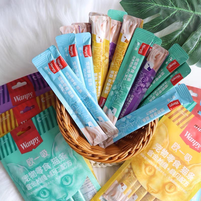 [HÀ NỘI] Súp Thưởng Wanpy Cao Cấp Gói 5 thanh 14gr