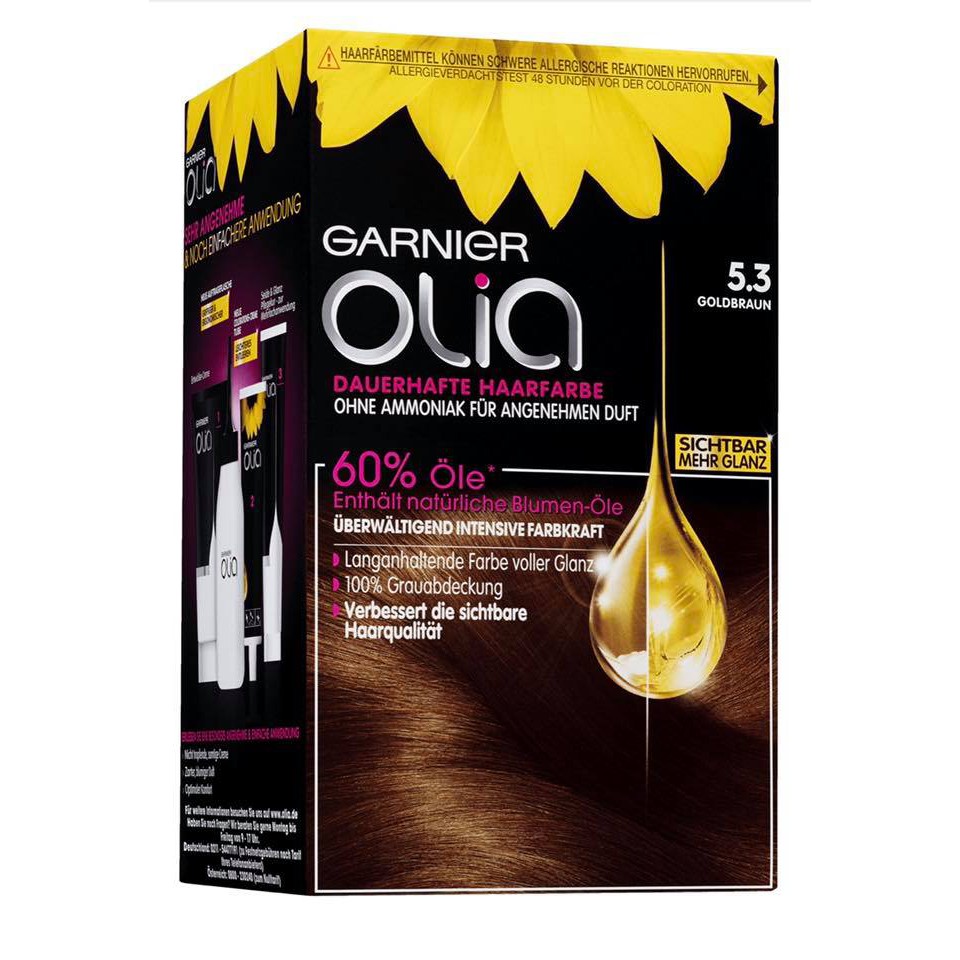 THUỐC NHUỘM TÓC GARNIER OLIA 5.3 GOLD BRAUN