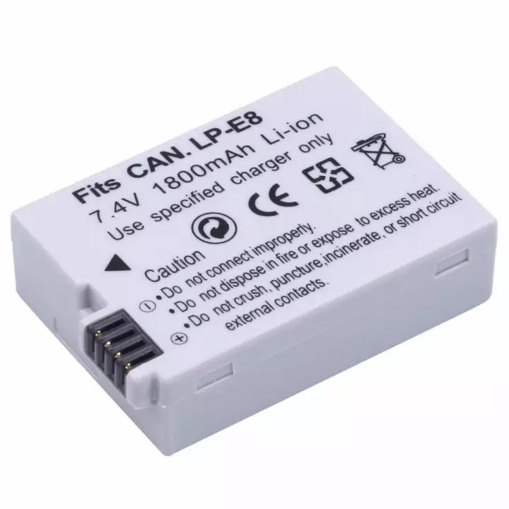 Pin cho máy ảnh Canon LP-E8 LPE8 tương thích Canon 550D 600D 650D 700D