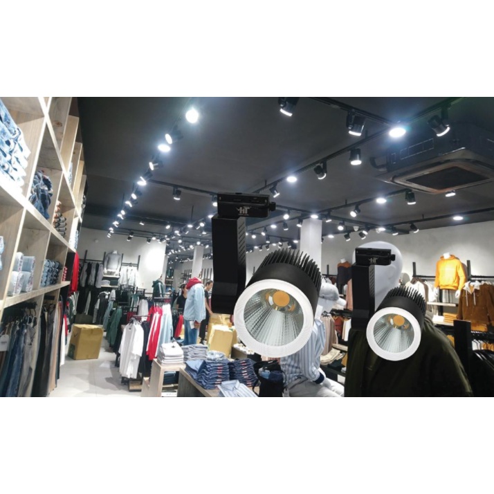 FREE SHIP  Đèn Rọi Ray 8020 HT Light Level 50W Vỏ Trắng/Đen