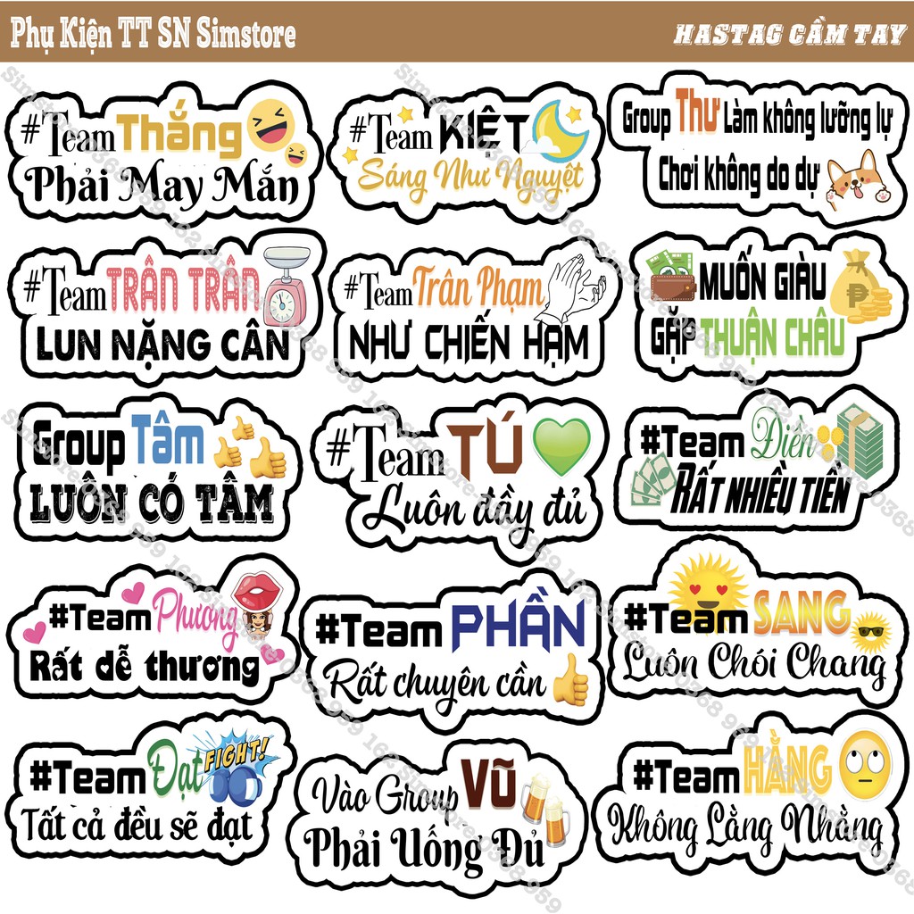 Hastag cầm tay trang trí sinh nhật, trang trí tiệc khai trương, sự kiện siêu đẹp