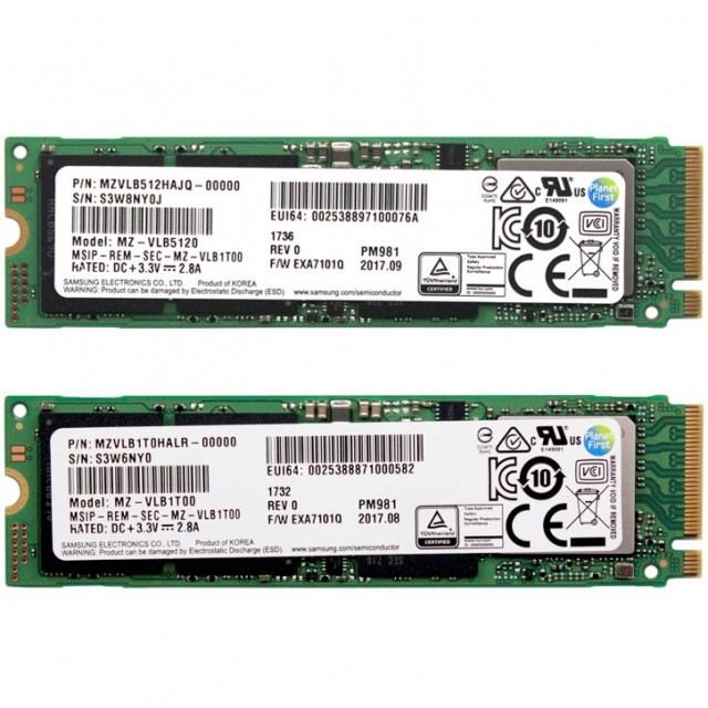 Ổ cứng SSD M2-PCIe 512GB Samsung PM981 NVMe 2280 (OEM Samsung 970 EVO) | WebRaoVat - webraovat.net.vn