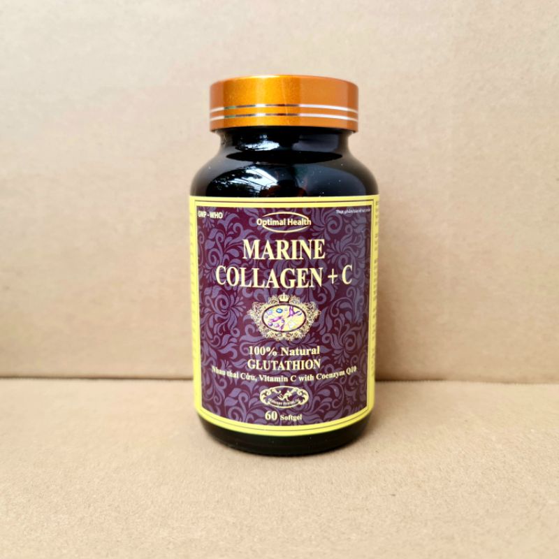 MARINE COLLAGEN + C hạn chế quá trình lõa hóa da, giúp da căng, sáng mịn - Hộp 60 viên