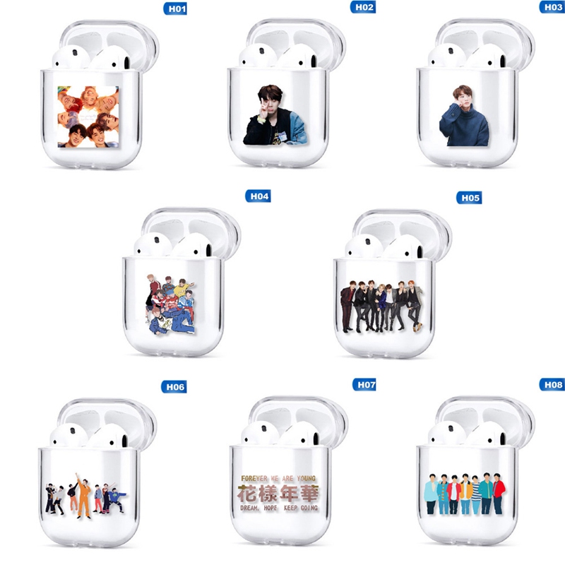 Vỏ Bảo Vệ Hộp Sạc Tai Nghe Airpods 1 / 2 Hình Bts Xinh Xắn Ốp