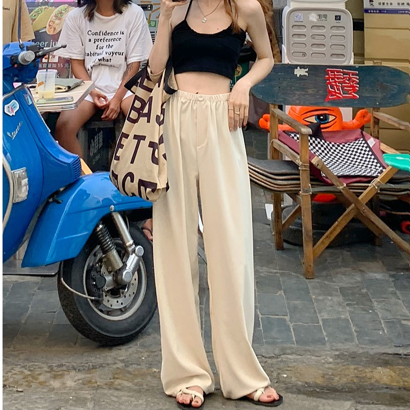 Quần Dài Ống Rộng Lưng Thun Co Giãn Thời Trang 422614 | BigBuy360 - bigbuy360.vn