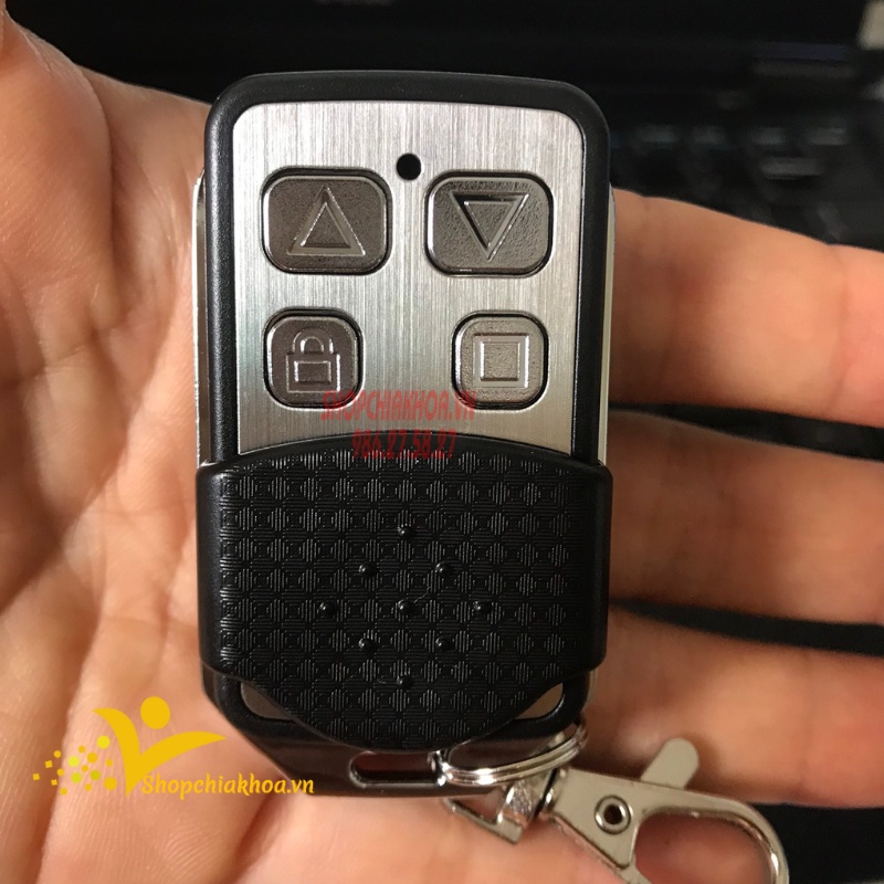 Điều khiển cửa cuốn inox học lệnh thông minh copy cho điều khiển cửa cuốn 8 mã gạt và mã cố định có hướng dẫn sử dụng
