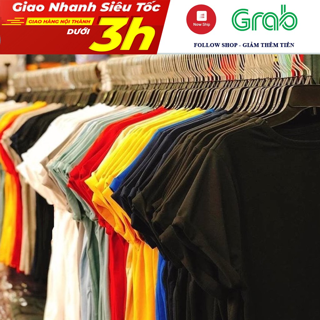 Áo Thun Trơn Nam Nữ Nhiều Màu Vải Dày Không Xù Lông - ÁO THUN UNISEX 1ST Shop
