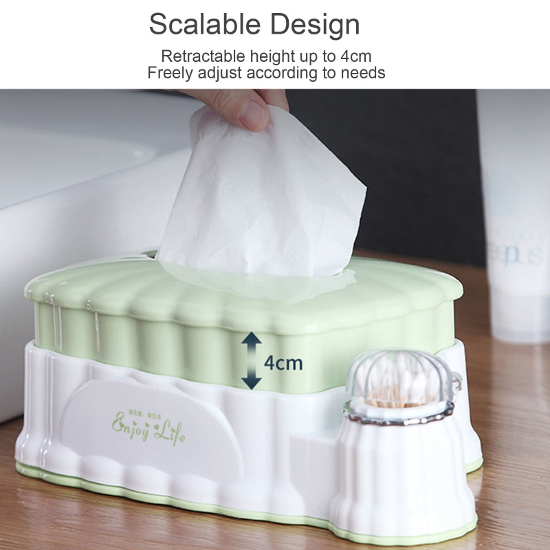 Hộp Đựng Khăn Giấy Có Nắp Tháo Rời Được Tiện Lợi Dành Cho Nhà Cửa / Văn Phòng