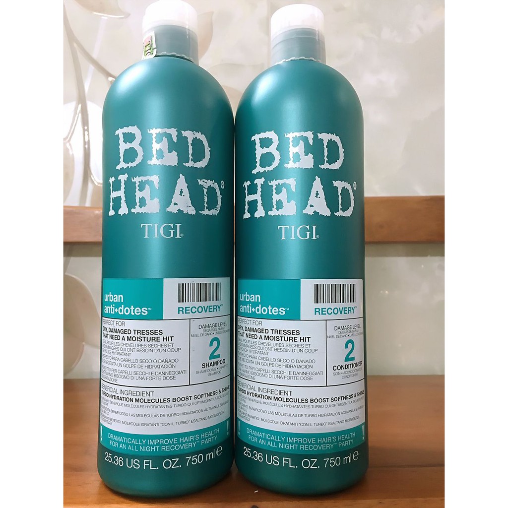 DẦU GỘI XẢ LEVEL 2 PHỤC HỒI SINH LỰC TIGI RECOVERY 750ML*2