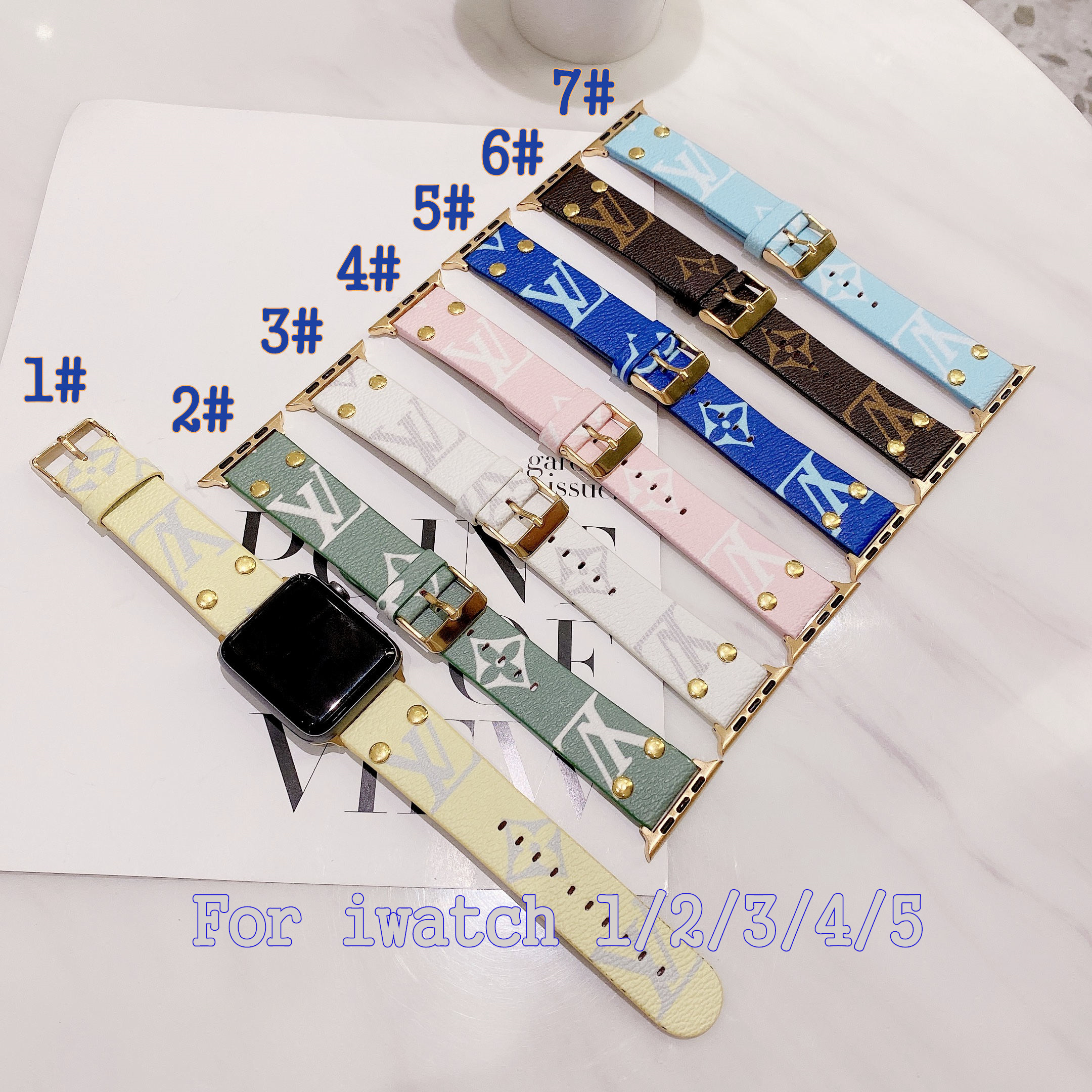 iwatch Leather Strap For Apple Watch Series 1/2/3/4/5 Leather Strap For 38mm/42mm/40mm/44mm Watch Band