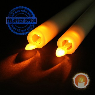 Nến cây điện tử tim lắc [LẮP SẴN PIN]