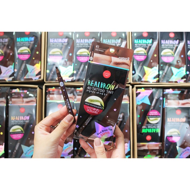 Bút xâm mày cathy doll real brow 4D tattoo