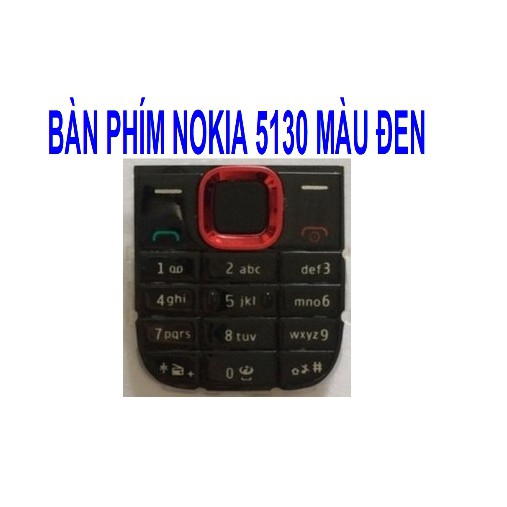 BÀN PHÍM NOKIA 5130 MÀU ĐEN