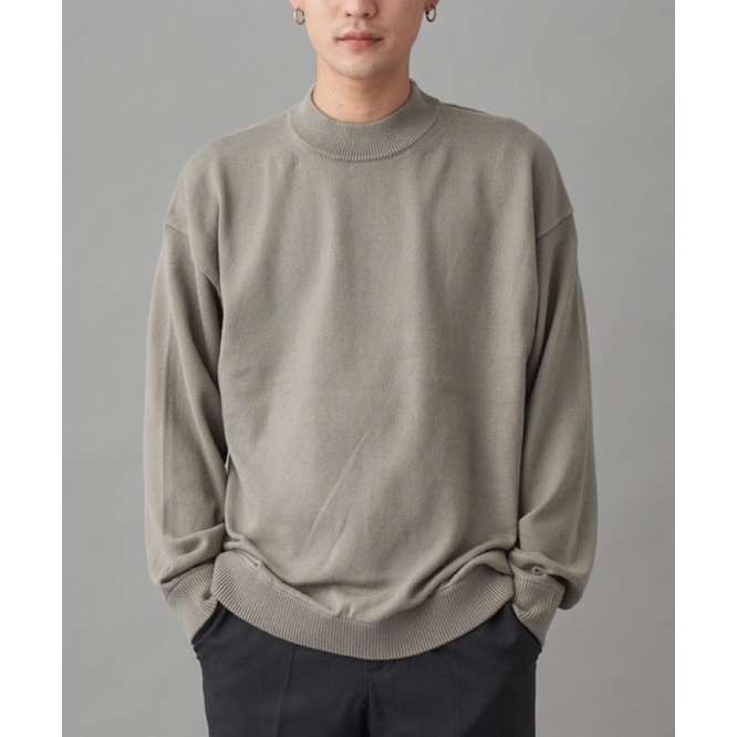 Áo len wool cổ lỡ xuất Nhật unisex