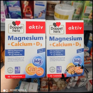 (Hàng Đức) Viên uống Magnesium + calcium+ D3