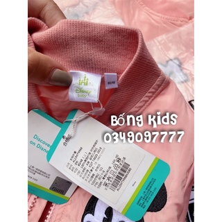 Áo Bomber Bé Gái Mickey Hồng DN
