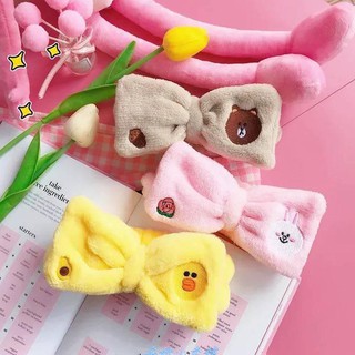 Băng Đô Rửa Mặt / Trang Điểm Hình Vịt Vàng Dễ Thương Phong Cách Hàn Quốc