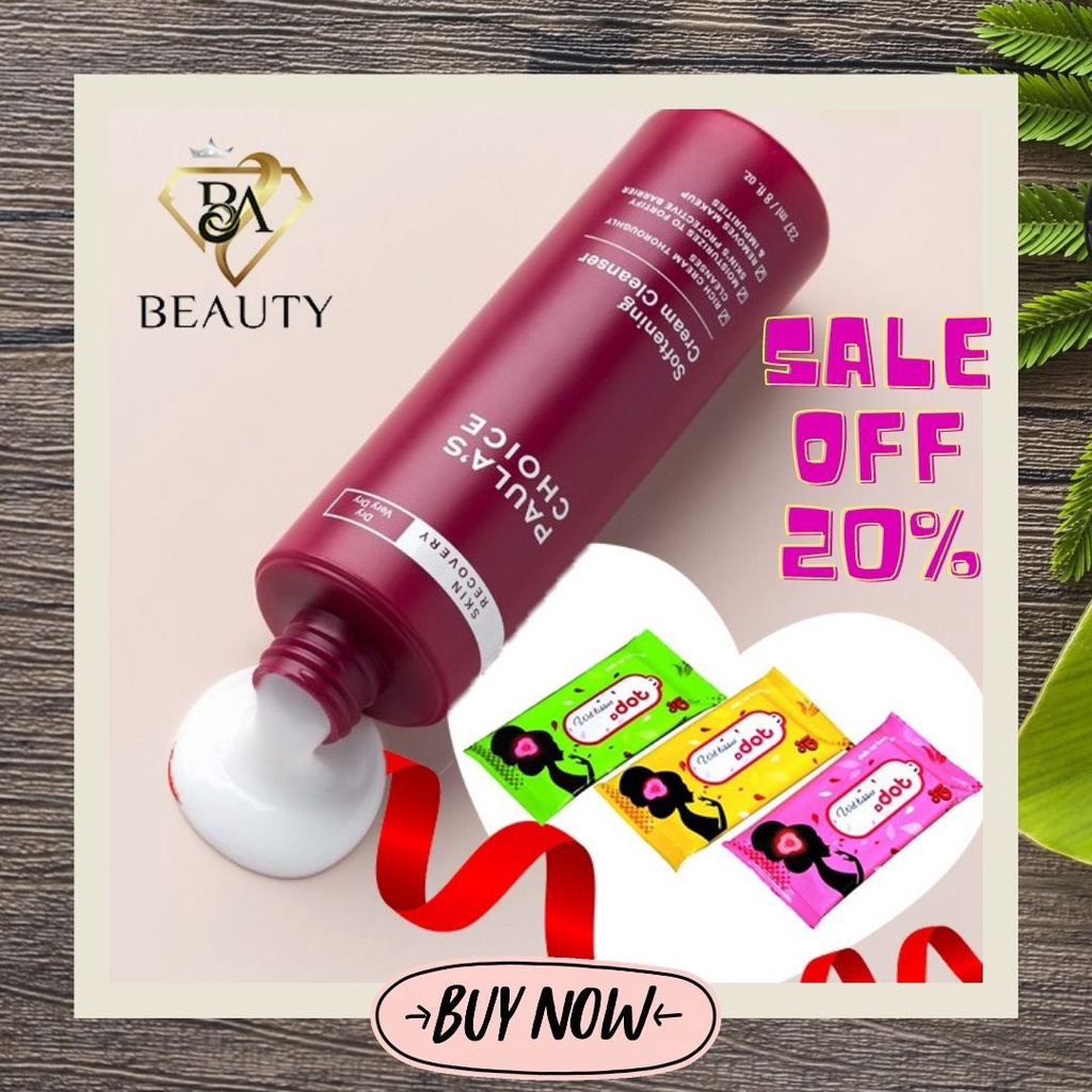 Sữa rửa mặt Paula's Choice Skin Recovery Softening Cream Cleanser dành cho da nhạy cảm, da khô 1050