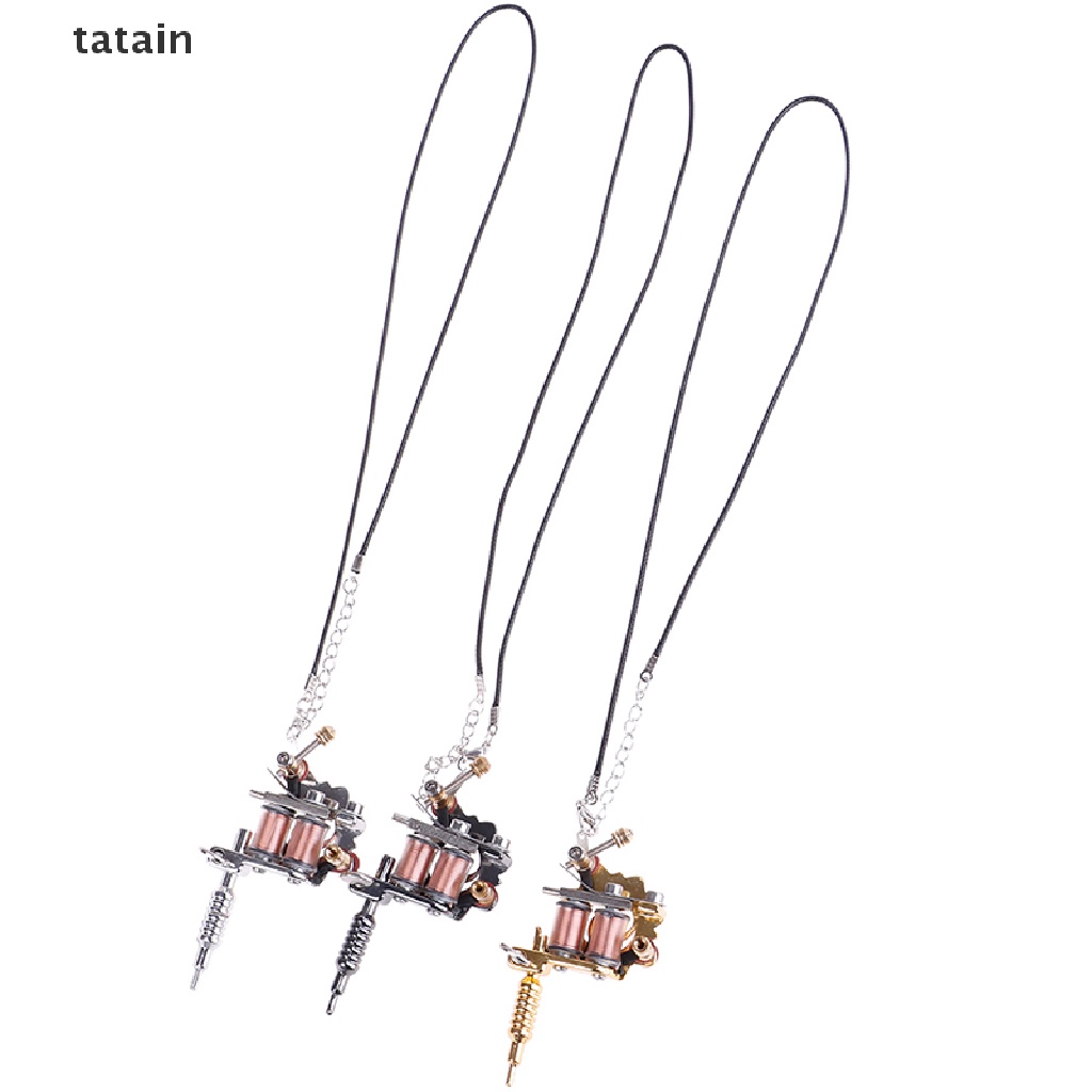 [TAT] 1X Mini Tattoo Machine Tattoo Keychain Key Holder Punk Style As Pendant Ornament CVX
