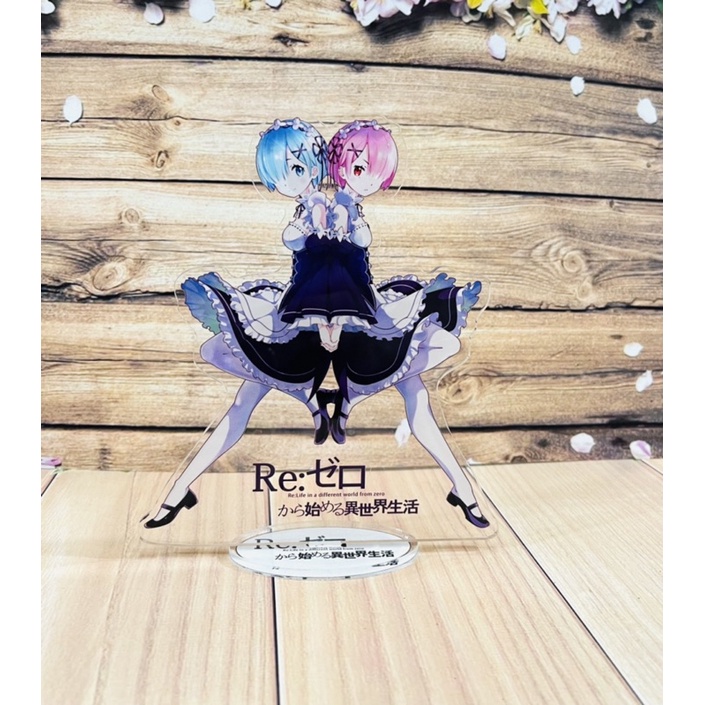 tượng /mô hinh Re zero RamRem để bàn size to/standee anime Ramrem