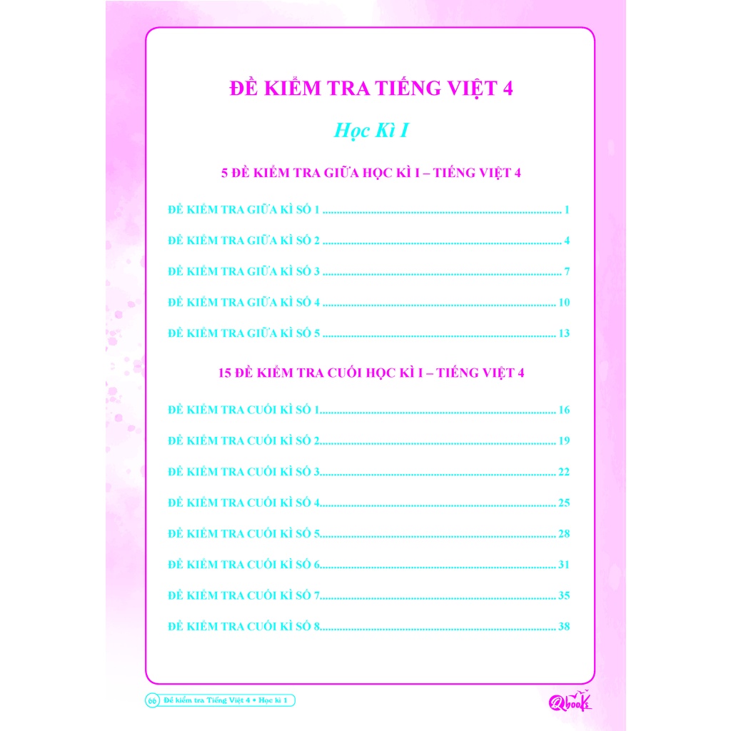 Sách - Combo Đề Kiểm Tra Toán và Tiếng Việt 4 - Học kỳ 1