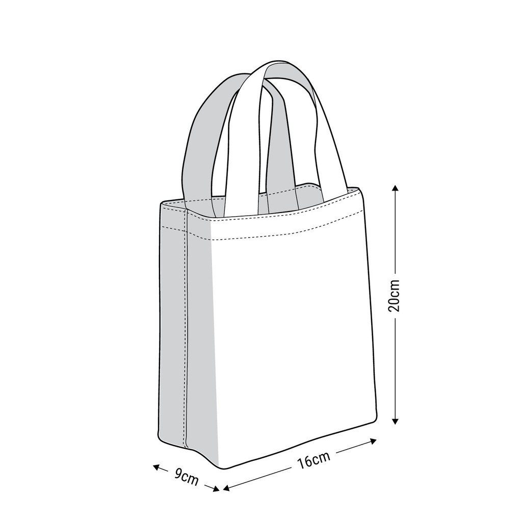 Túi Canvas, túi ăn trưa, túi đựng hộp cơm, túi đựng 2 bình nước