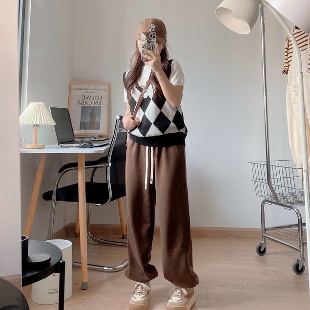 Quần Jogger Nhung Tăm Loại 1 - Titto Closet