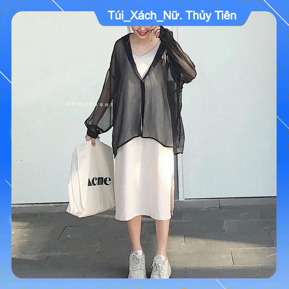 (Giá Gốc) SET ÁO SƠ MI LƯỚI QUẢNG CHÂU MIX ÁO 2 DÂY HOT - SƠ MI GIẤY BUỘC ĐEN TRẮNG ULZZANG -(Sắn) -👗TTshop👑