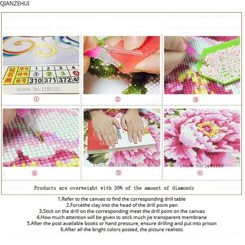 Bộ Tranh Đính Đá 5D Tự Làm Hình Chim Công Phong Cách Mới