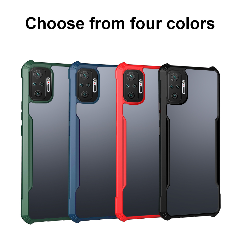 Shockproof Phone Case for Xiaomi Redmi Note 9T 9s 10 10s 8 9 pro Max 8 Pro 7 Pro 8t redmi 9 9a 9c cover Four-corner anti-drop skin feeling protective covers