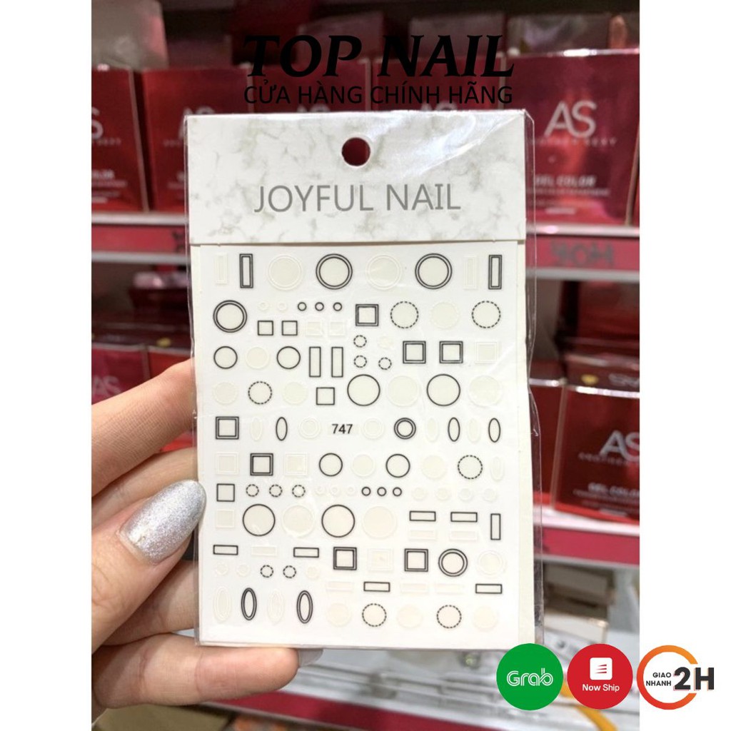 Sticker hình dán trang trí móng 747