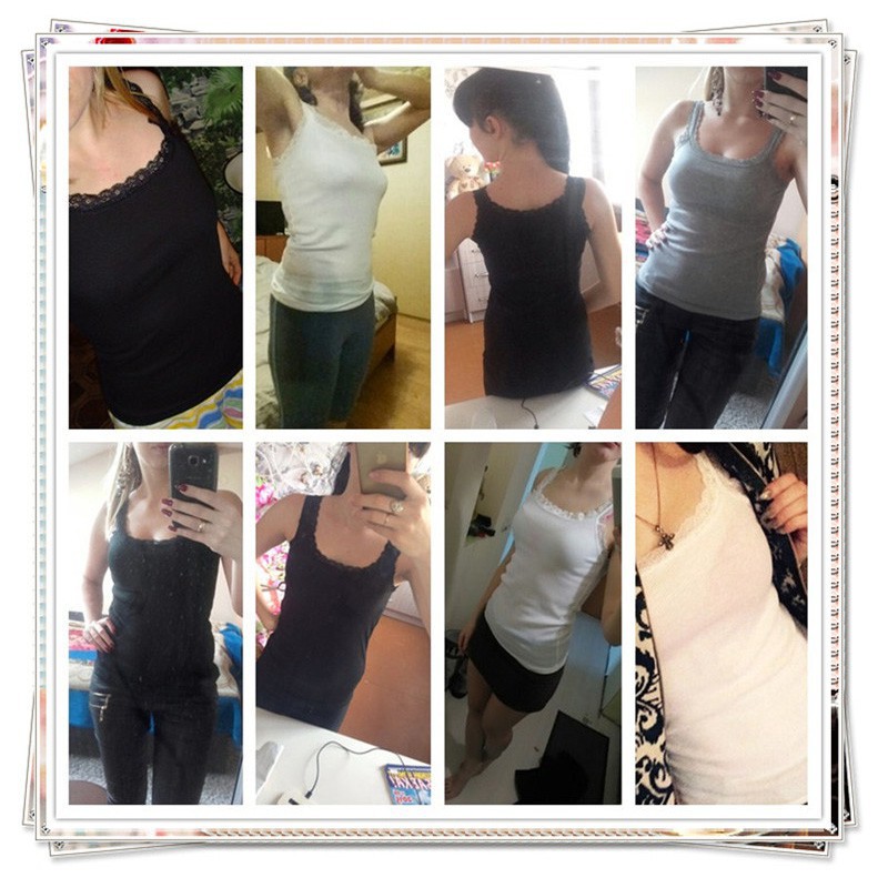 Áo không tay phối ren thời trang | BigBuy360 - bigbuy360.vn