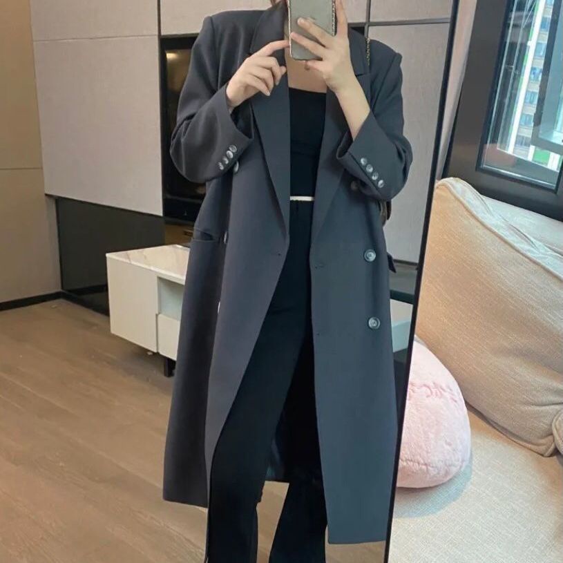 Áo khoác kaki cổ vest thời trang mùa thu cá tính cao cấp cho nữ
 | BigBuy360 - bigbuy360.vn