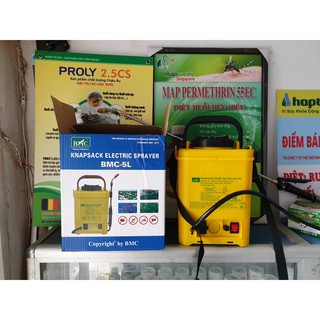 Bình phun Xịt thuốc diệt côn trùng điện BMC 5 L