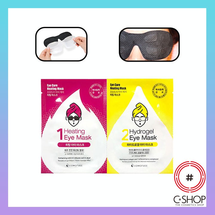 Mặt Nạ Nhiệt Thư Giãn Cho Mắt 2 trong 1 COMOTREE EYE CARE HEATING MASK_Mỹ phẩm Hàn Quốc chính hãng