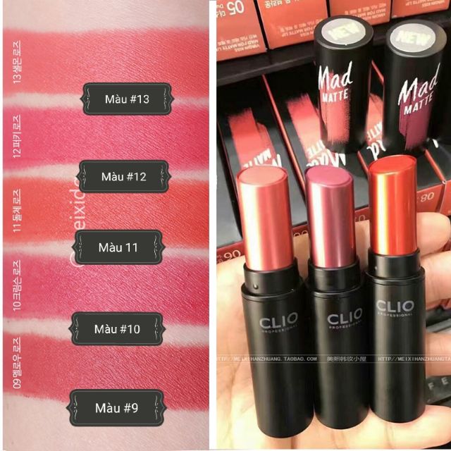 Son lì  Clio Mad Matte _ bản dupe hoàn hảo của YSL | BigBuy360 - bigbuy360.vn