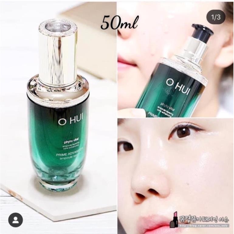 Tinh chất dưỡng da chống lão hoá ohui xanh prime avancer 90ml - 50ml - 20ml ( tách set )