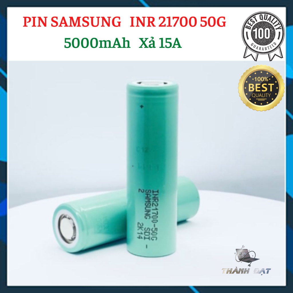 Pin sạc Samsung 21700 50G INR21700-50G 5000mAh xả 15A ,Data 10/2021