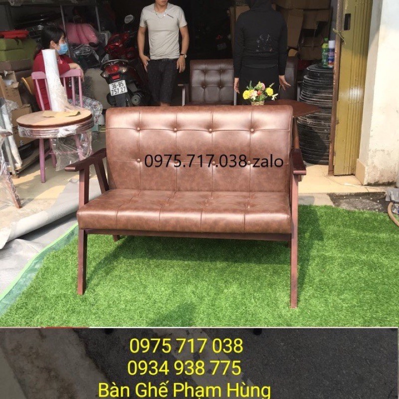 sofa gỗ nệm cao cấp