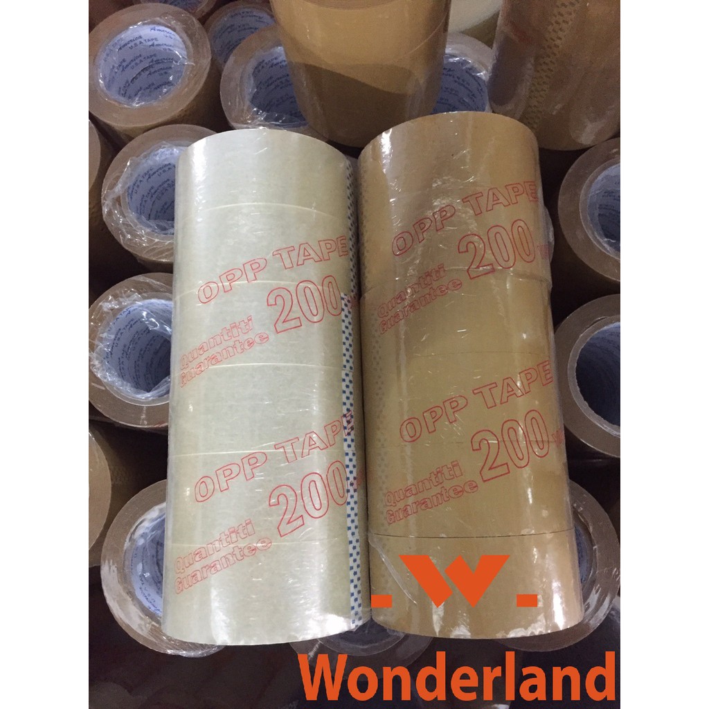 1 cây  băng keo trong, đục 200y 1.6kg