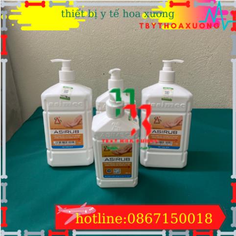 Thùng 20 Chai Nước Rửa Tay Khô Sát Khuẩn ASIRUB Chai 500ml
