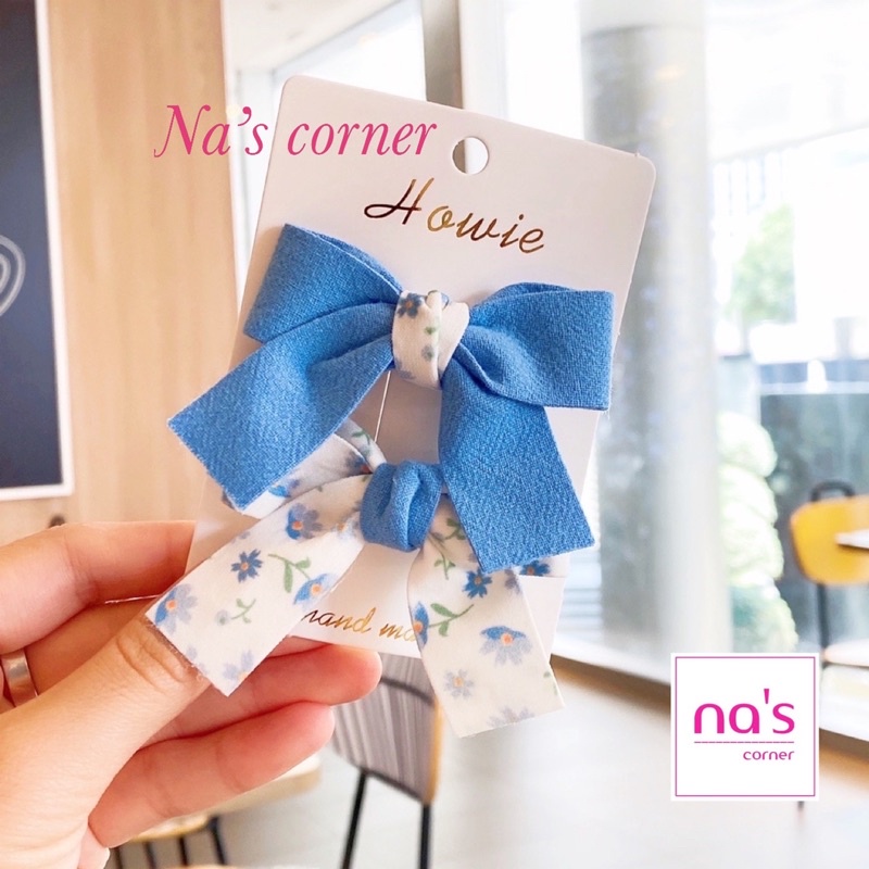 Set 2 Kẹp tóc hình nơ xinh xắn dễ thương dành cho nữ