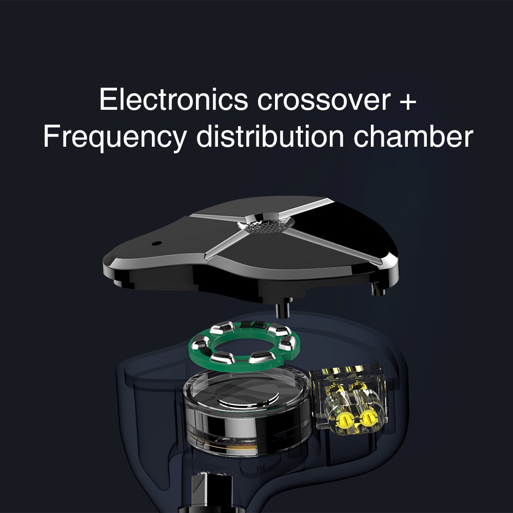 Tai Nghe Nhét Tai FAAEAL TRN ST1 1DD + 1BA Hybrid Technology IEM HIFI DJ Có Thể Tháo Rời Dây Cáp Kim Loại