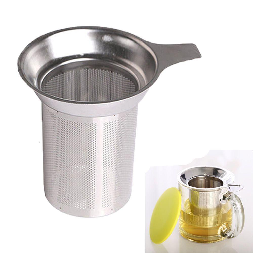 1 Dụng Cụ Lọc Trà Bằng Thép Không Gỉ Tái Sử Dụng Được