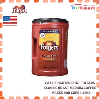 Cà phê nguyên chất Folgers Classic Roast Medium coffee - Makes 400 cups 1.44kg