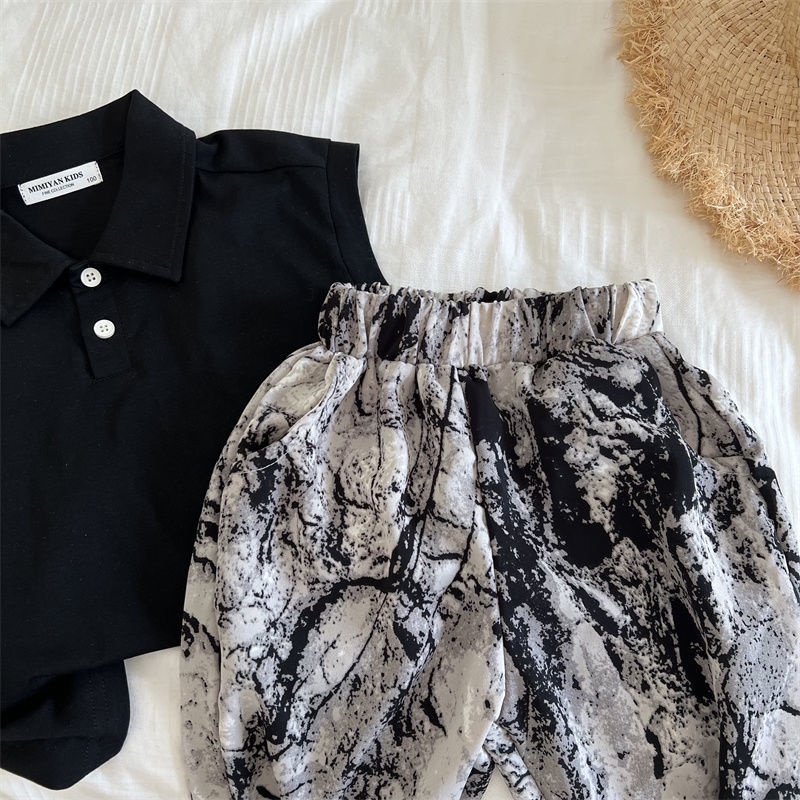 Quần Ống Rộng Chống Muỗi Phối Màu Nhuộm Thời Trang Mùa Hè Phong Cách Phương Tây Hàng Mới Dành Cho Bé Trai Và Bé Gái 2022