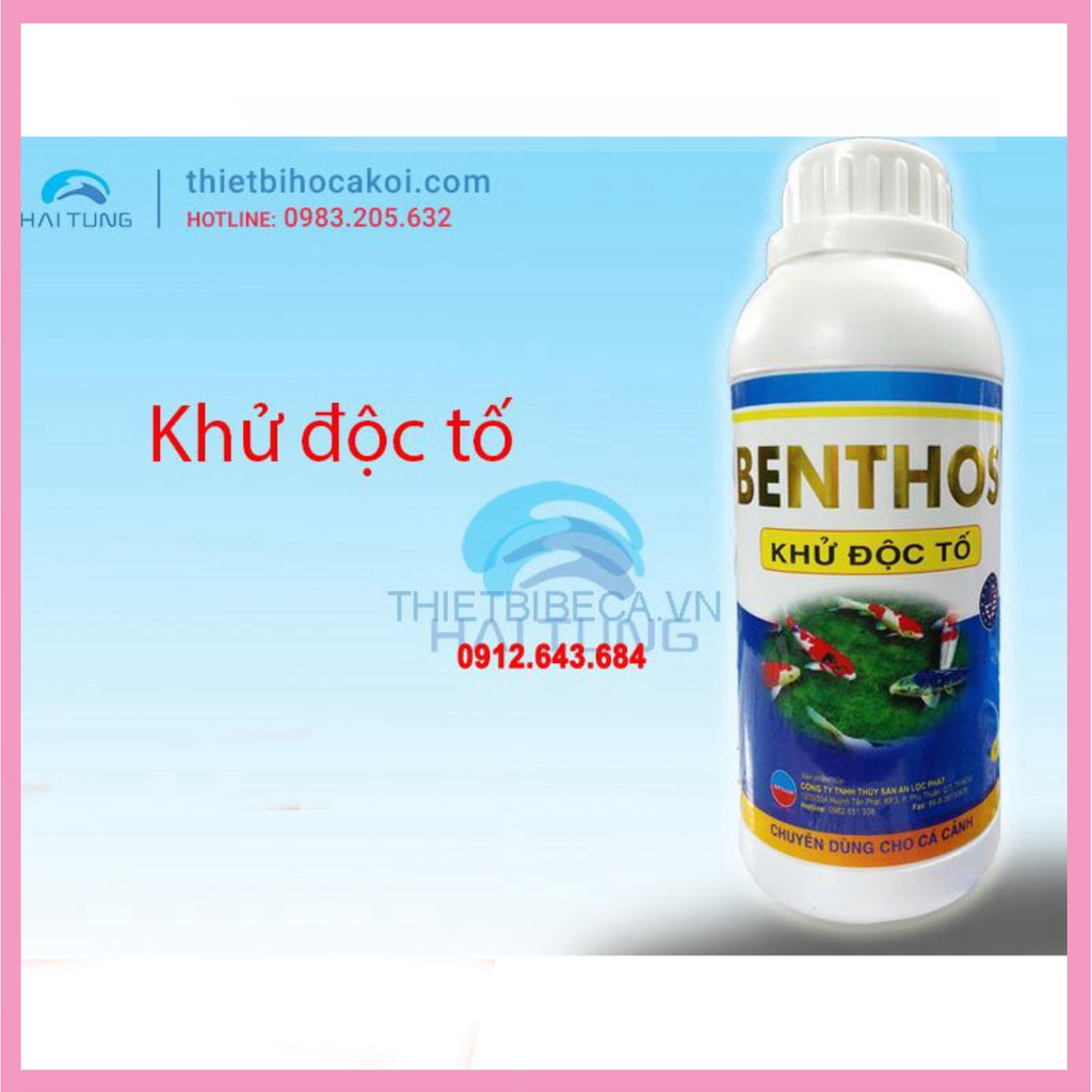 Chế Phẩm Khử Clo dành cho bể cá cảnh BENTHOS 500ml